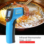 مقياس حرارة يدوي رقمي بالأشعة تحت الحمراء BENETECH GM531 للطهي، نطاق القياس: -50~530 درجة مئوية، GM531