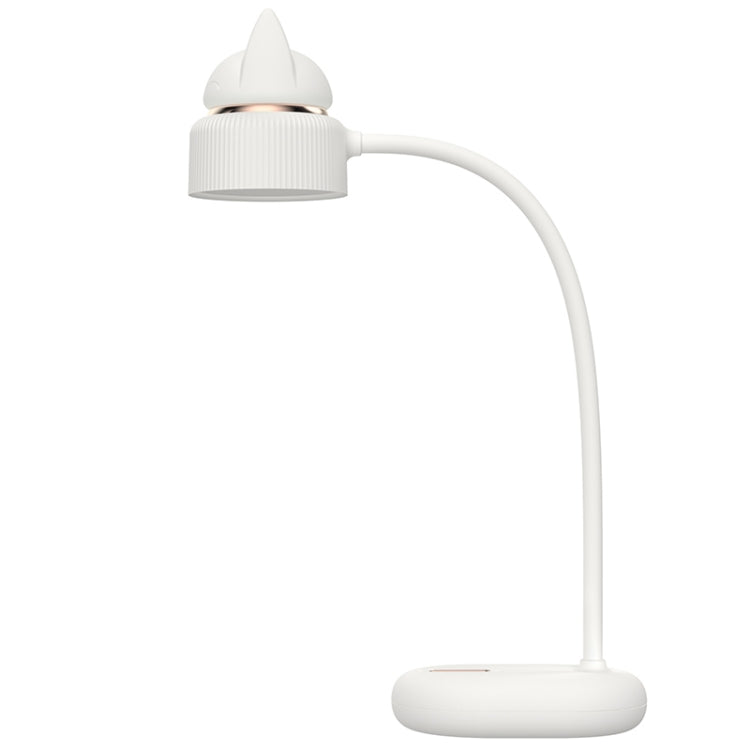 مصباح مكتب ليلي LED بتصميم مصدر ضوء مزدوج على شكل قطة، يدعم التحكم بثلاث مستويات سطوع