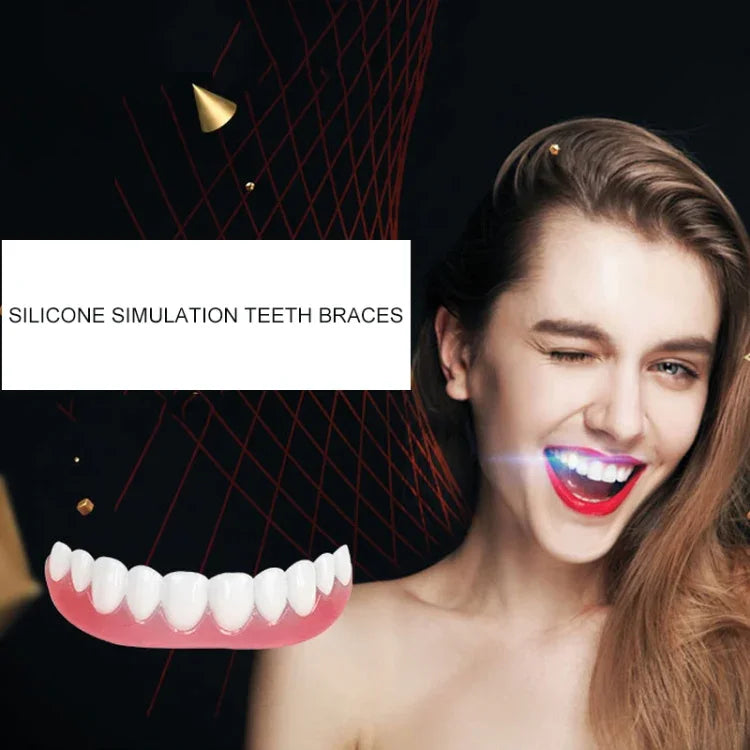 أدوات تجميل أسنان من السيليكون لتقويم الأسنان المحاكاة مع مرونة وراحة، الطول: 7 سم