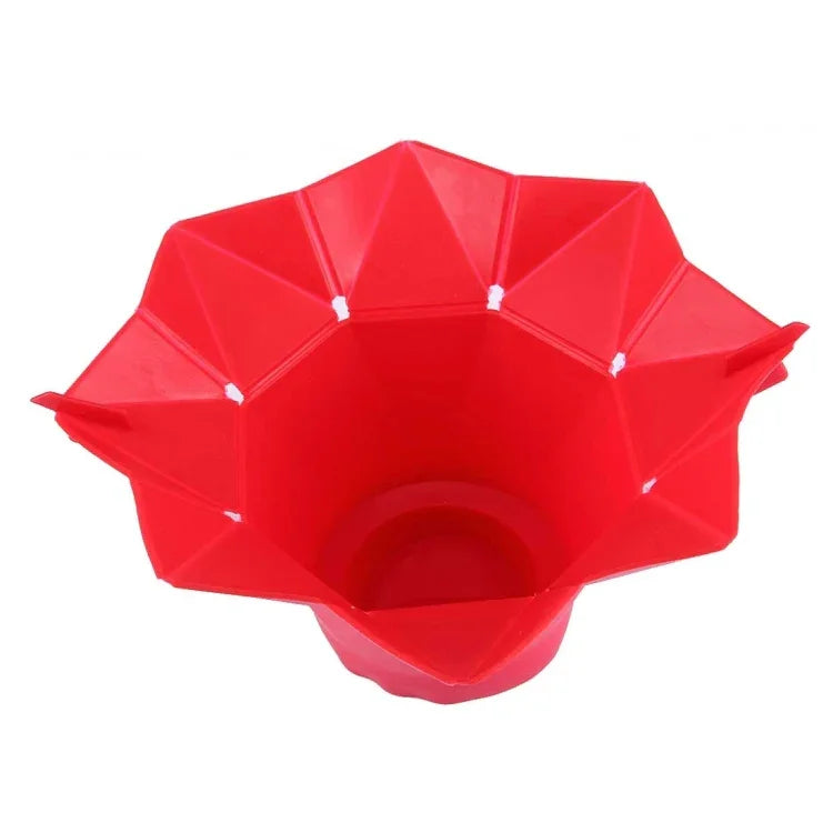 2 PCS Creative Foldable Silicone Microwave Popcorn Maker, Foldable Silicone