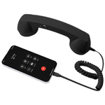 ميكروفون بمقبس Type-C سماعة هاتف قديمة مضادة للإشعاع، Type-C