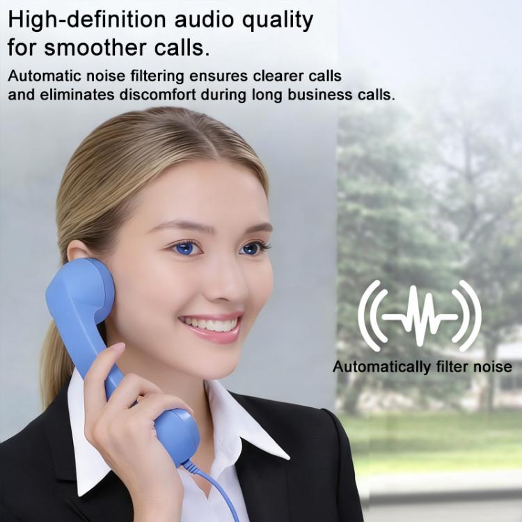 ميكروفون بمقبس Type-C سماعة هاتف قديمة مضادة للإشعاع، Type-C