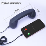ميكروفون بمقبس Type-C سماعة هاتف قديمة مضادة للإشعاع، Type-C
