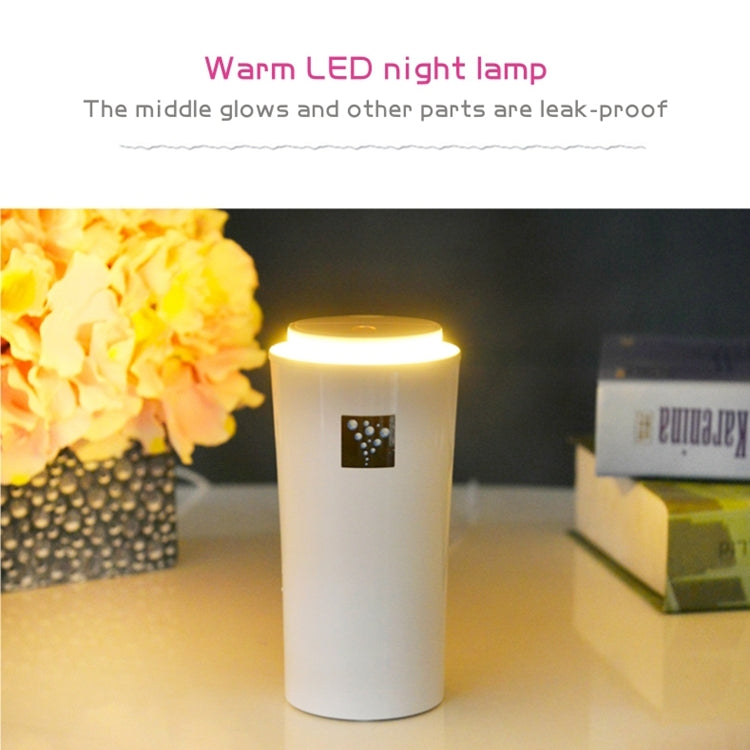 جهاز ترطيب صغير-3 بقوة 2 واط مع مقياس رطوبة وأداة ترطيب مع ضوء ليلي LED، سعة خزان الماء: 260 مل