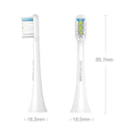 2 قطع رؤوس فرشاة بديلة أصلية من شاومي يوبين للتنظيف العام لفرشاة الأسنان الكهربائية سونيك سوكير (HC7711W)، تنظيف عام أسود