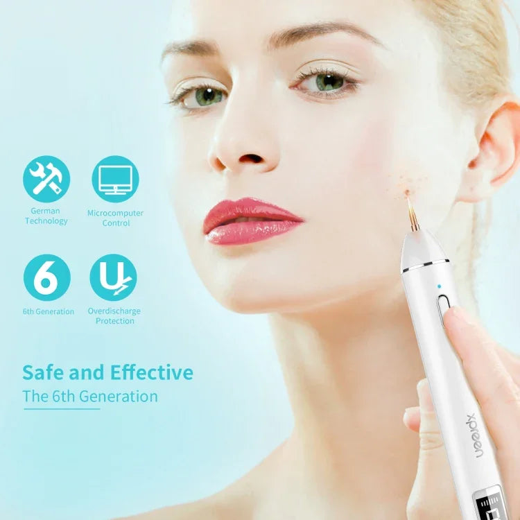 Xpreen XPRE061 مزيل محترف للبقع الداكنة والنمش والوشم، مزيل الثآليل والشامات قابل للشحن، مع شاشة LED وكشاف ضوئي