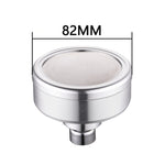 Removable and Washable Space Aluminum Plated Round Pressurized Top Spray Shower Head, Size: 82mm, Pattern A