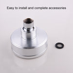 Removable and Washable Space Aluminum Plated Round Pressurized Top Spray Shower Head, Size: 82mm, Pattern A