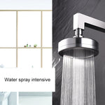 Removable and Washable Space Aluminum Plated Round Pressurized Top Spray Shower Head, Size: 82mm, Pattern A