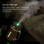 مرطب هواء ذكي صامت على شكل كوب ماء مع ضوء ليلي LED، جهاز ترطيب بالرش ML-S2
