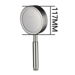 Removable and Washable 304 Stainless Steel Round Pressurized Handheld Shower Head, Size: 117mm, Pattern E