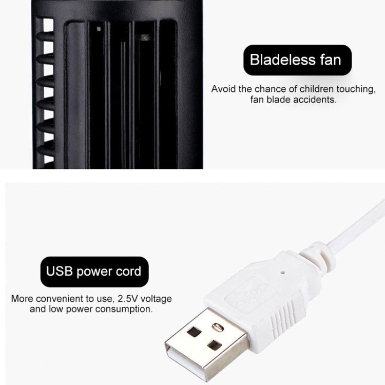 مروحة كهربائية USB على شكل برج بدون ريش، مروحة تكييف هواء