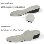 نعل داخلي رياضي قابل للتنفس من PU بارتفاع زيادة 3.5 سم، المقاس: S (3.5 سم)