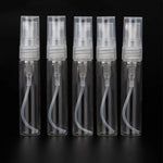 50 قطعة زجاجة عطر بخاخة زجاجة عطر زجاجة فارغة، السعة: 5ML (شفافة)، 5ML (شفافة)