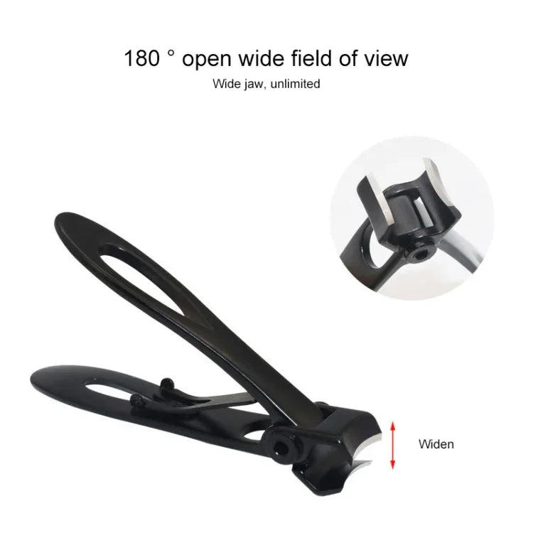 Nail Art Tool Nail Clipper Stainless Steel Nail Nipper, Size: S, 6.9 x 1.3cm, Size: 6.9 x 1.3cm (Black)