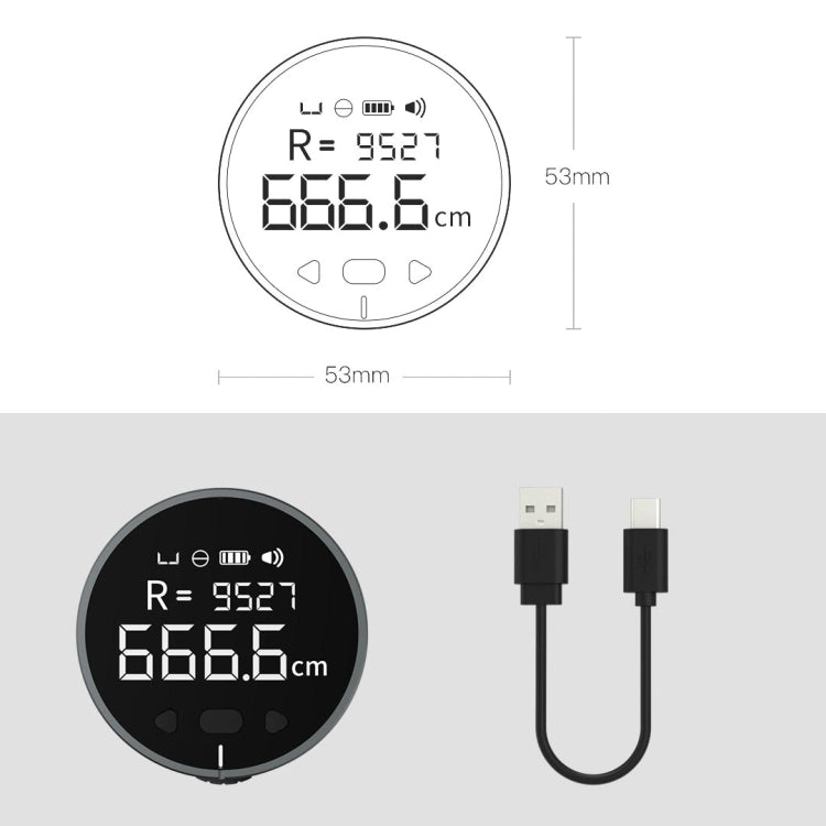مسطرة إلكترونية أصلية من Xiaomi Youpin Duka، مقياس مسافة محمول بشاشة LCD، مسطرة رقمية