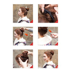 حزمة شعر على شكل زهرة كعكة الشعر (كستنائي)