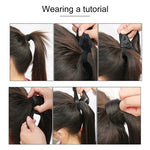 88# Invisible Seamless Bandage-style  Wig Long Straight Hair Wig Ponytail, 88#