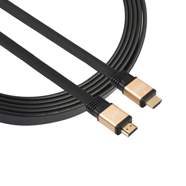 كابل HDMI 2.0 (4K) بطول 1 م، 30AWG، سرعة عالية 18Gbps، موصلات مطلية بالذهب، HDMI ذكر إلى HDMI ذكر، كابل مسطح، الطول: 1 م