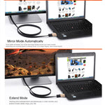 كابل HDMI 2.0 (4K) بطول 1 م، 30AWG، سرعة عالية 18Gbps، موصلات مطلية بالذهب، HDMI ذكر إلى HDMI ذكر، كابل مسطح، الطول: 1 م