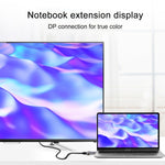 محول D63A 3 في 1 من DisplayPort + Mini DP + USB-C / Type-C ذكر إلى HDMI أنثى، D63A