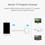 8 Pin to HDMI HDTV Projector Video Adapter Cable for iPhone, For iPhone 8 Pin