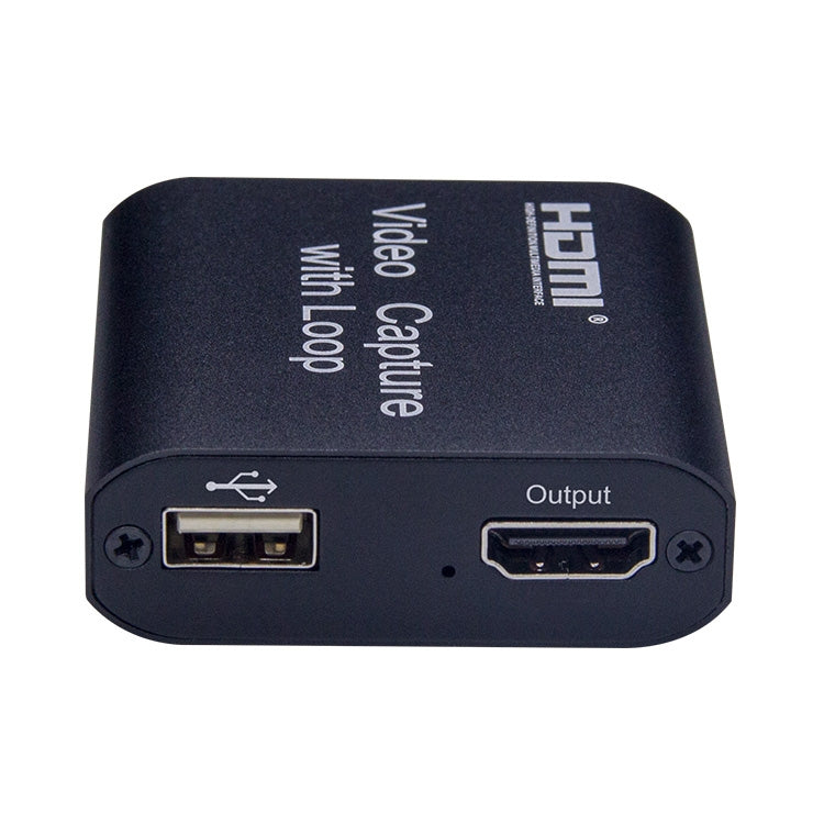 بطاقة التقاط فيديو USB 2.0 إلى HDMI بدقة 4K HD مع حلقة