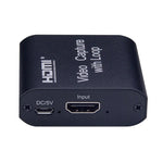 بطاقة التقاط فيديو USB 2.0 إلى HDMI بدقة 4K HD مع حلقة