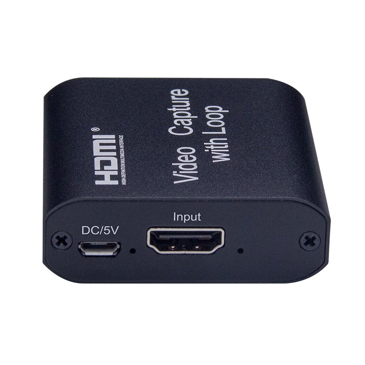 بطاقة التقاط فيديو USB 2.0 إلى HDMI بدقة 4K HD مع حلقة