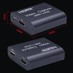 بطاقة التقاط فيديو USB 2.0 إلى HDMI بدقة 4K HD مع حلقة