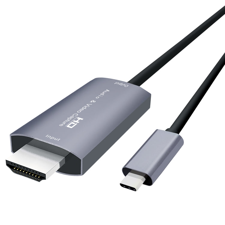 بطاقة التقاط فيديو عالية الدقة Z36A من HDMI ذكر إلى USB-C / Type-C ذكر، طول الكابل: 2 متر، HDMI إلى Type-C