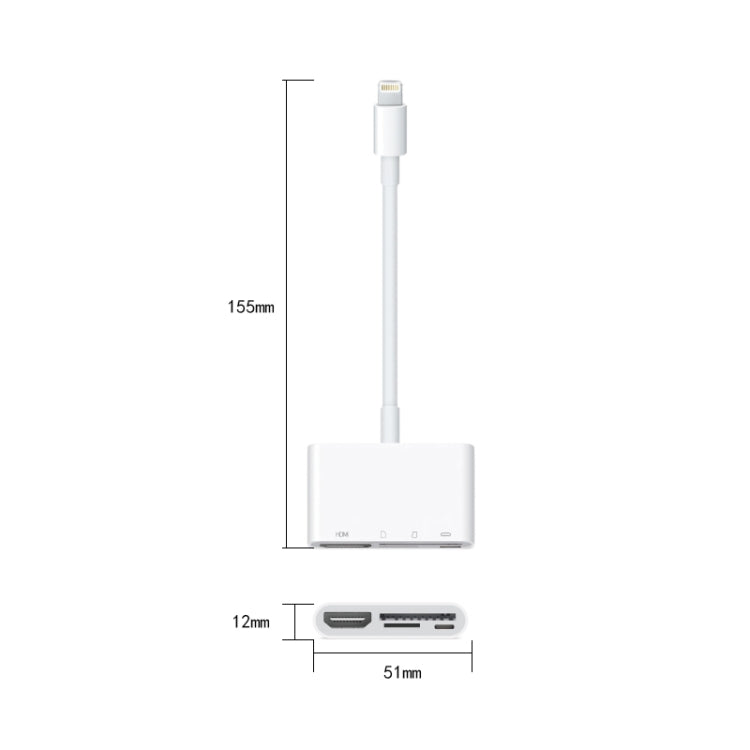 محول متعدد الوظائف لهاتف محمول NK-103C 4 في 1 من 8 دبابيس إلى HDMI، NK-103C