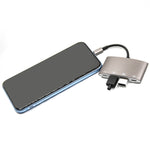 محول متعدد الوظائف 1040KEY من 8 دبابيس إلى USB + Type-C / USB-C + OTG، 1040KEY