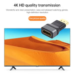 محول HDMI أنثى إلى HDMI ذكر برأس مطلي بالذهب، HDMI أنثى إلى HDMI ذكر