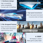USB 2.0 إلى HDMI لتسجيل ومراقبة ألعاب الفيديو عالية الدقة مباشرة