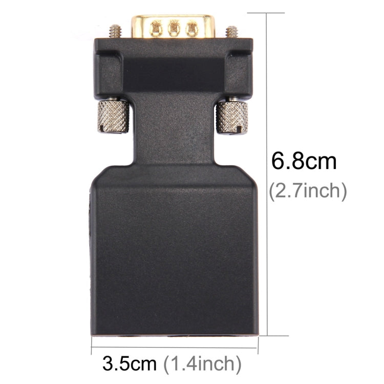 محول VGA إلى HDMI + صوت بدقة HD 1080P لمشاريع العرض وشاشات HDTV، VGA إلى HDMI + صوت