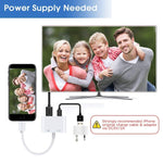 محول E-Gin-LTH-002 من 8 دبابيس Digital AV إلى HDMI + منفذ شحن USB لشاشة عرض تلفاز HD بدقة 1080P، E-Gin-LTH-002