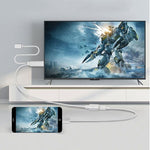 كابل محول USB ذكر + USB 2.0 أنثى إلى HDMI للهاتف إلى HDTV