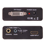 محول فيديو NEWKENG X5 من HDMI إلى DVI مع صوت ومخرج 3.5 مم محوري، قابس أوروبي، X5 HDMI إلى DVI مع صوت