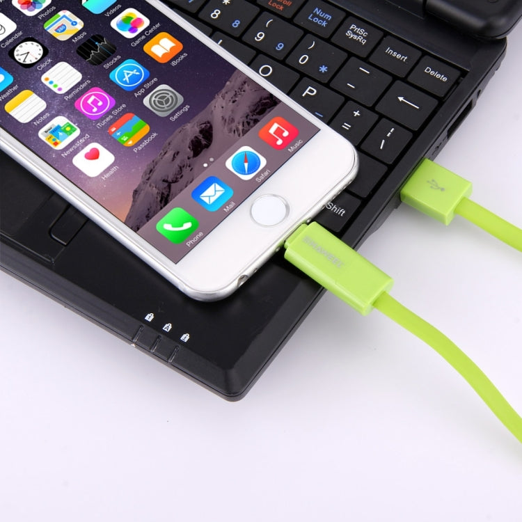 كابل شحن ومزامنة بيانات HAWEEL 1 متر 2 في 1 Micro USB و8 دبابيس إلى USB، كابل 2 في 1 مع موصلين