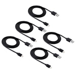 مجموعة 5 قطع من كابلات شحن ومزامنة HAWEEL 1 متر عالية السرعة من 8 دبابيس إلى USB لأجهزة iPhone وiPad