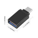 محول HAWEEL USB-C / Type-C ذكر إلى USB 3.0 أنثى لنقل البيانات OTG