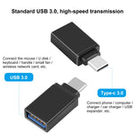 محول HAWEEL USB-C / Type-C ذكر إلى USB 3.0 أنثى لنقل البيانات OTG