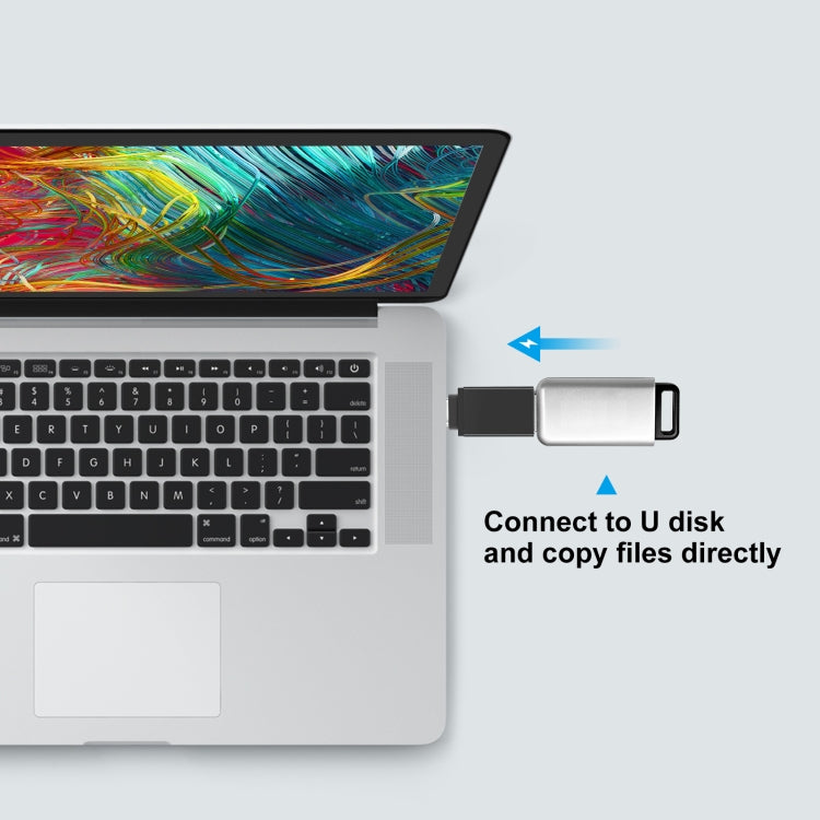 محول HAWEEL USB-C / Type-C ذكر إلى USB 3.0 أنثى لنقل البيانات OTG