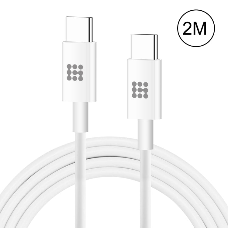 كابل بيانات شحن سريع HAWEEL 25 واط 3 أمبير Type-C / USB-C إلى Type-C / USB-C، الطول: 2 متر، Type-C إلى Type-C 2 متر