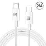 كابل بيانات شحن سريع HAWEEL 25 واط 3 أمبير Type-C / USB-C إلى Type-C / USB-C، الطول: 2 متر، Type-C إلى Type-C 2 متر