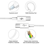 كابل بيانات شحن سريع HAWEEL 25 واط 3 أمبير Type-C / USB-C إلى Type-C / USB-C، الطول: 2 متر، Type-C إلى Type-C 2 متر