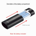 صندوق شل لبنك طاقة DIY مع بطاريتين 18650 (غير مشمولتين) بسعة 5600 مللي أمبير مع مخرج USB ومؤشر، DIY بطاريتين (أسود)، DIY بطاريتين (أبيض)