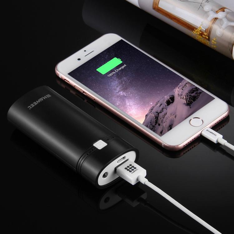 صندوق شل لبنك طاقة DIY مع بطاريتين 18650 (غير مشمولتين) بسعة 5600 مللي أمبير مع مخرج USB ومؤشر، DIY بطاريتين (أسود)، DIY بطاريتين (أبيض)