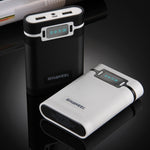 HAWEEL DIY 4 x 18650 Battery (Not Included) 10000mAh Power Bank Shell Box with 2 x USB Output & Display for iPhone, Galaxy, Sony, HTC, Google, Huawei, Xiaomi, Lenovo and other Smartphones, DIY 4x 18650 Batteries 10000mAh